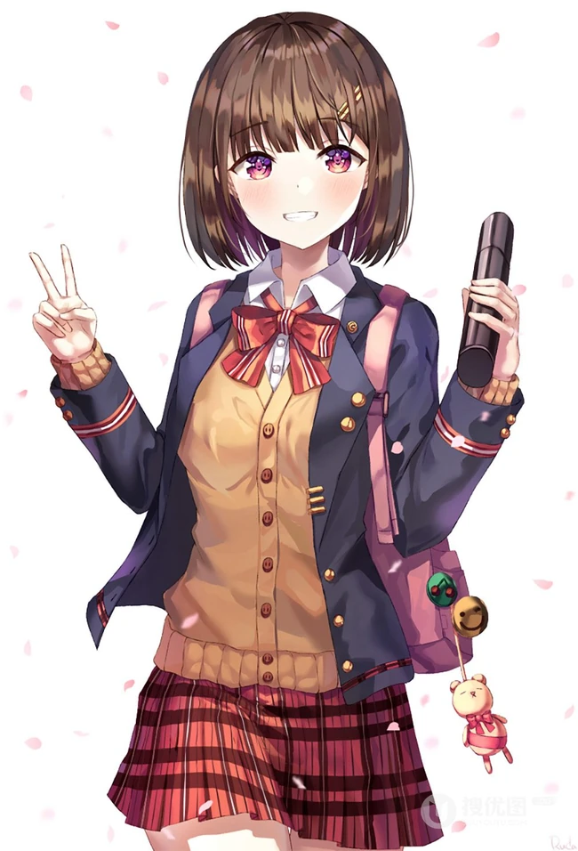 清爽短发，波波头二次元动漫少女精选图片集