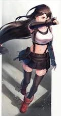 蒂法&middot;洛克哈特，《最终幻想7》中的虚拟女生蒂法气质图集