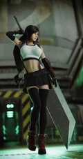 蒂法&middot;洛克哈特，《最终幻想7》中的虚拟女生蒂法气质图集