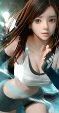 蒂法&middot;洛克哈特，《最终幻想7》中的虚拟女生蒂法气质图集