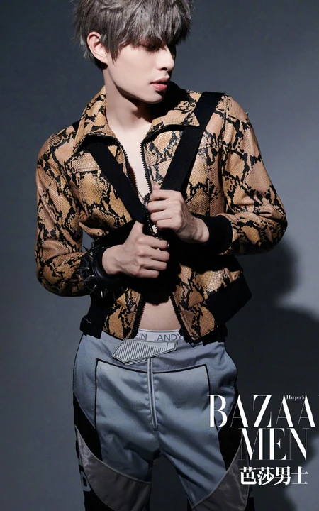山东明星帅哥木子洋多套酷潮穿搭杂志写真图片