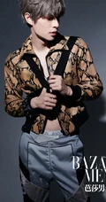 山东明星帅哥木子洋多套酷潮穿搭杂志写真图片