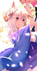 优雅执扇动漫女生，精选二次元执扇女生高清插画图片集