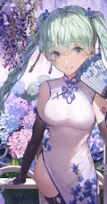 优雅执扇动漫女生，精选二次元执扇女生高清插画图片集