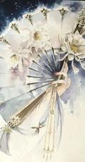优雅执扇动漫女生，精选二次元执扇女生高清插画图片集