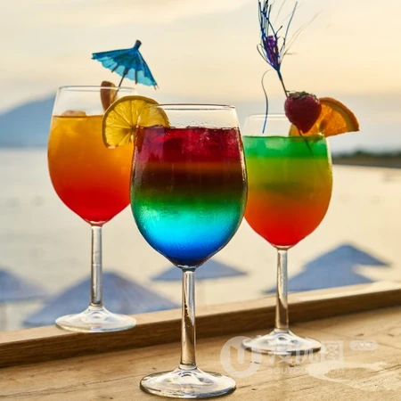 小清新鸡尾酒头像，颜色多彩好看的鸡尾酒唯美qq头像