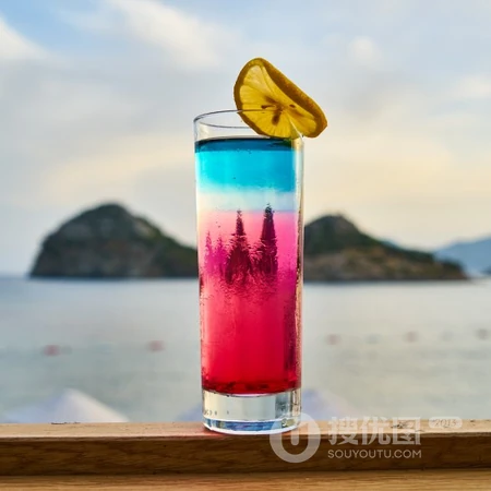小清新鸡尾酒头像，颜色多彩好看的鸡尾酒唯美qq头像