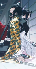 鬼灭之刃主角灶门祢豆子和灶门炭治郎兄妹插画手机壁纸