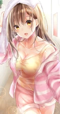 甜美可爱的居家服短裤二次元动漫少女高清插画图片集