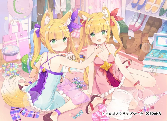 甜美可爱的居家服短裤二次元动漫少女高清插画图片集