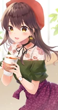 甜蜜约会中的动漫男女，精选二次元动漫男生女生青涩可爱插画图片