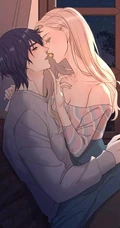 甜蜜约会中的动漫男女，精选二次元动漫男生女生青涩可爱插画图片
