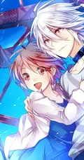 甜蜜约会中的动漫男女，精选二次元动漫男生女生青涩可爱插画图片