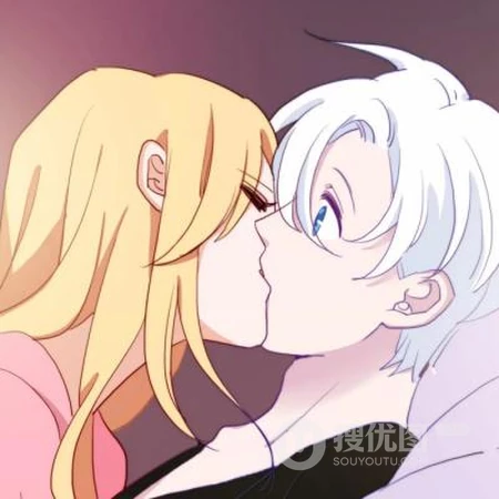 2020最火的动漫情侣头像，接吻中的动漫男女超浪漫配对头像图片
