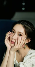 孟子义甜美温婉白色连衣短裙唯美写真