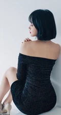 蜜桃臀妹子，清新短发韩国童颜女生佳人Rumi生活写真照图集