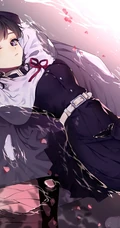 躺在水面上的二次元动漫少女唯美插画图集