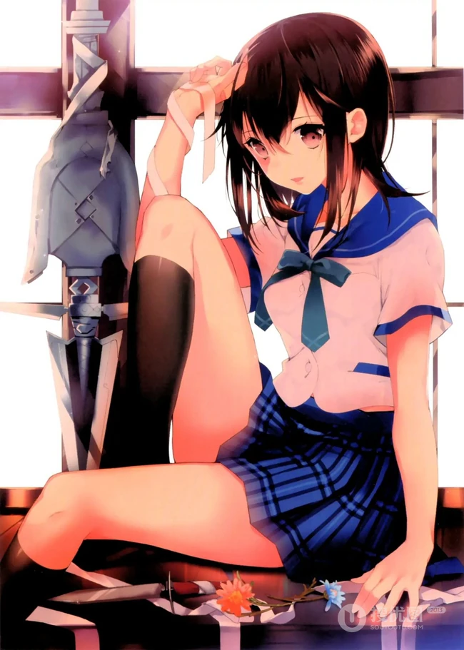 动画作品《噬血狂袭》人物女主角姬冬雪菜精选制服装图集