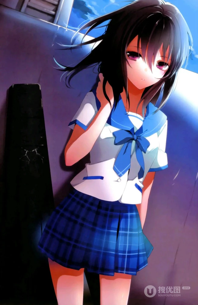 动画作品《噬血狂袭》人物女主角姬冬雪菜精选制服装图集