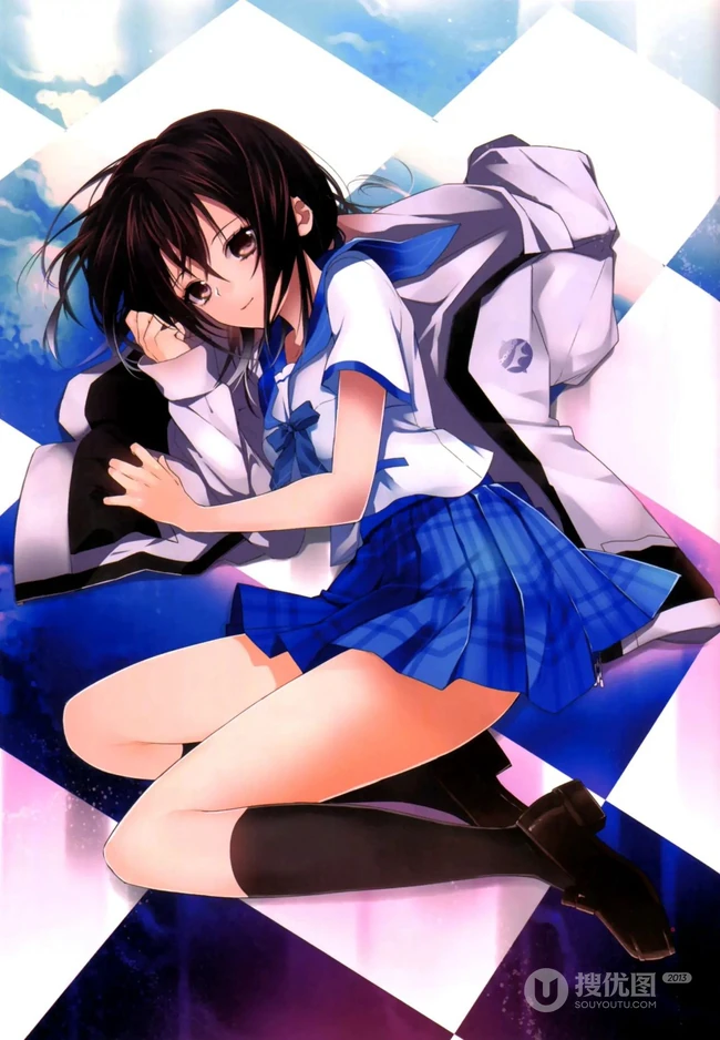 动画作品《噬血狂袭》人物女主角姬冬雪菜精选制服装图集