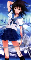 动画作品《噬血狂袭》人物女主角姬冬雪菜精选制服装图集