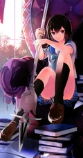 动画作品《噬血狂袭》人物女主角姬冬雪菜精选制服装图集