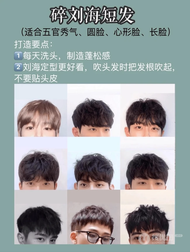 多款超好看的男生发型图表，2020流行男生发型设计图集大全 第6张