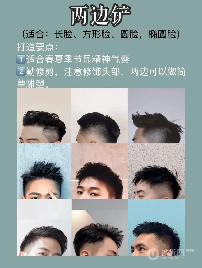 多款超好看的男生发型图表，2020流行男生发型设计图集大全 第1张