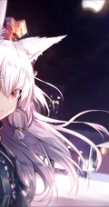 带狐狸耳朵的二次元动漫少女可爱美图