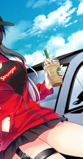 带狐狸耳朵的二次元动漫少女可爱美图