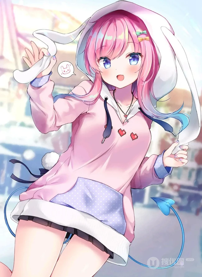夏日来临，清清凉凉的二次元短裙动漫少女图片欣赏