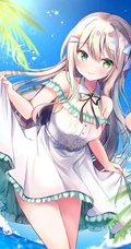 夏日来临，清清凉凉的二次元短裙动漫少女图片欣赏