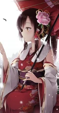 动漫《东方幻想乡》系列主人公人物博丽灵梦美图