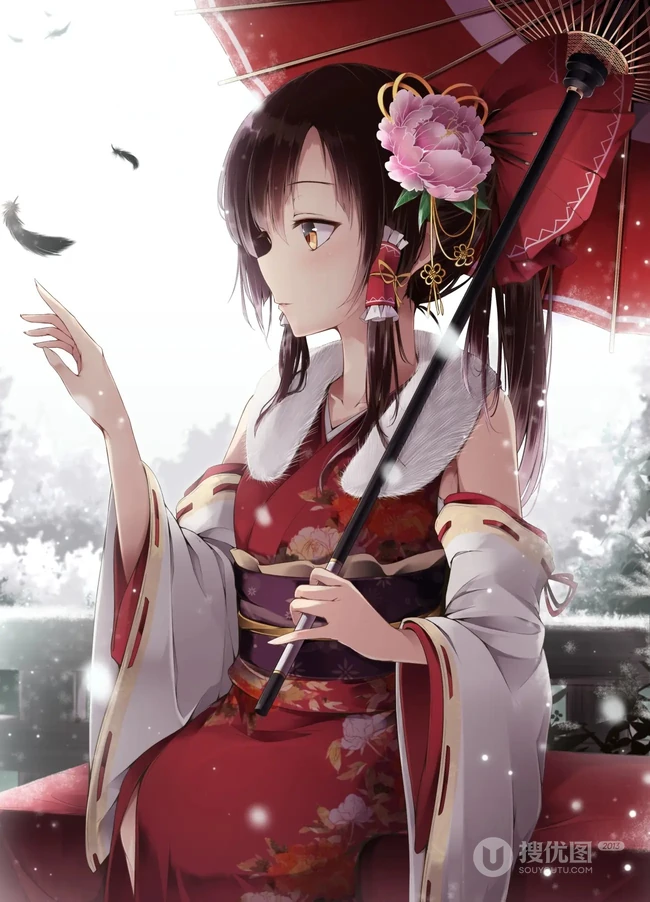 动漫《东方幻想乡》系列主人公人物博丽灵梦美图