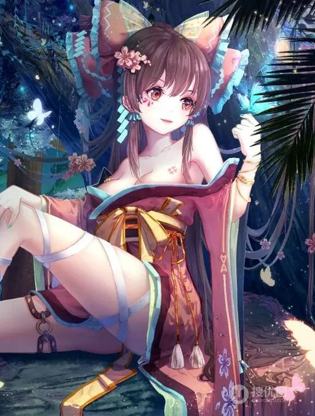 动漫《东方幻想乡》系列主人公人物博丽灵梦美图