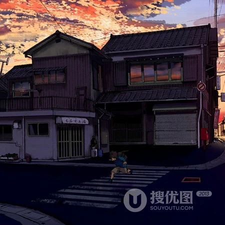 一个小女孩，唯美二次元场景里的小女孩动漫头像插画图片