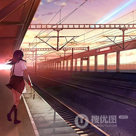 一个小女孩，唯美二次元场景里的小女孩动漫头像插画图片