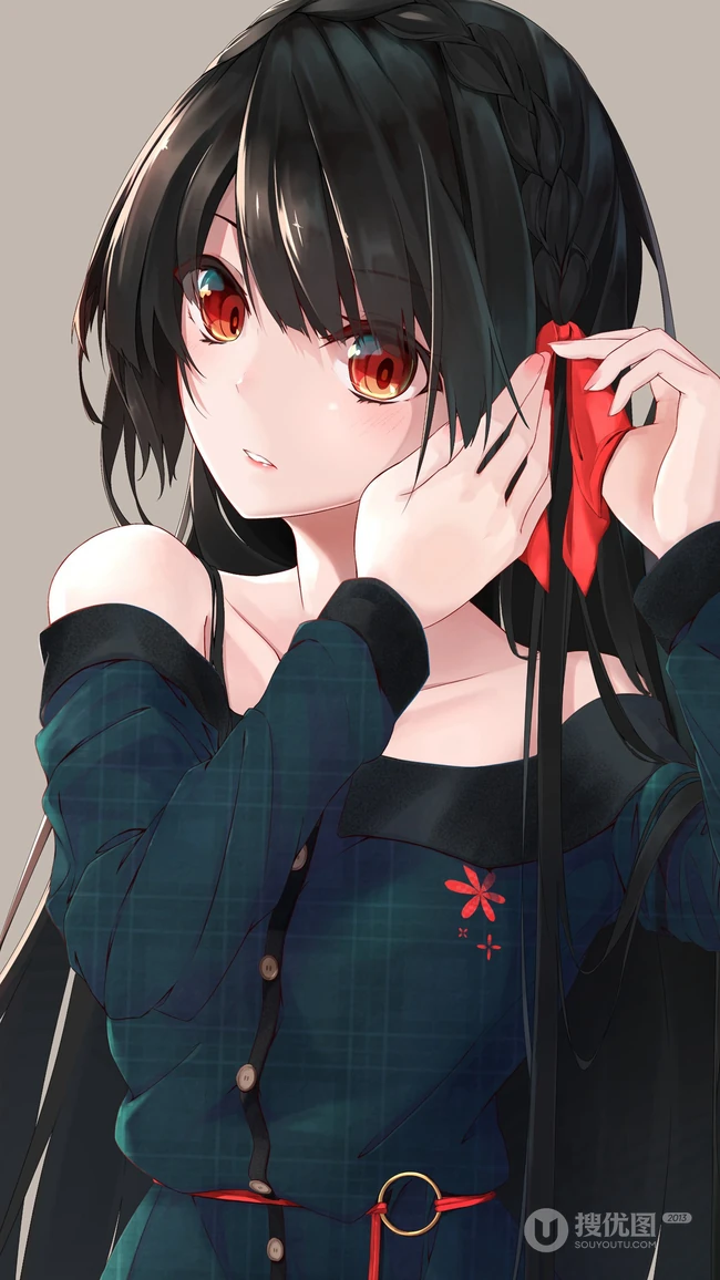 二次元动漫御姐，女生唯美高清2k手机壁纸图片