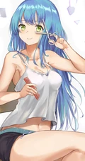 二次元清凉肩带，热裤，短裤动漫少女精选高清图片集