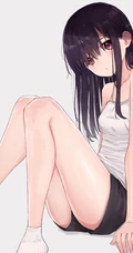 二次元清凉肩带，热裤，短裤动漫少女精选高清图片集