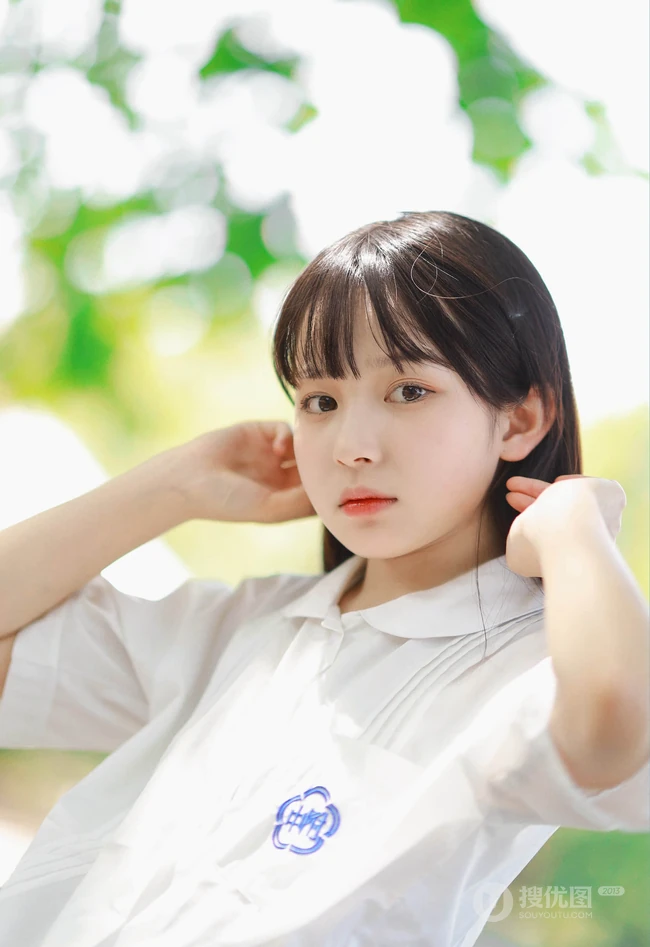 最爱这夏天，清新纯美制服学生妹子，小姑娘户外高清摄影写真集