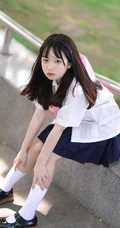 最爱这夏天，清新纯美制服学生妹子，小姑娘户外高清摄影写真集