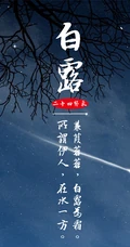 节气白露风格的设计素材