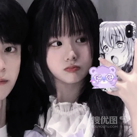 帅到爆炸，美的冒泡，年轻男女情侣头像真人一人一半恩爱图片