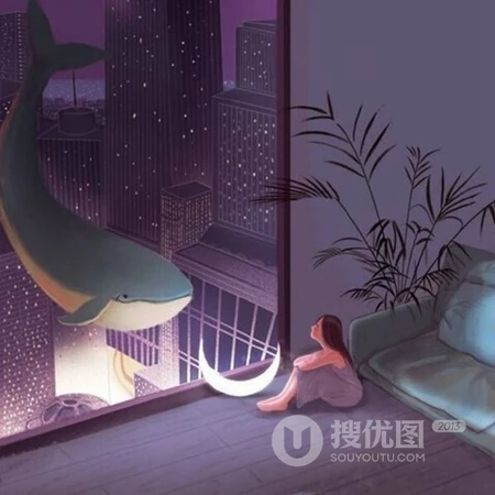 夜晚睡不着，或不舍得睡觉的，动漫情侣一人一半头像图片