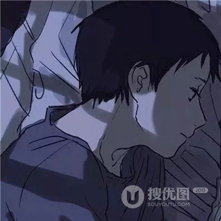 夜晚睡不着，或不舍得睡觉的，动漫情侣一人一半头像图片
