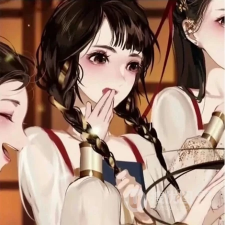 两人，三人，或四人闺蜜头像，精选多人闺蜜头像动漫插画系列图片