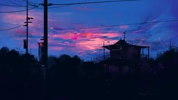 唯美的炫彩油彩风景画桌面壁纸
