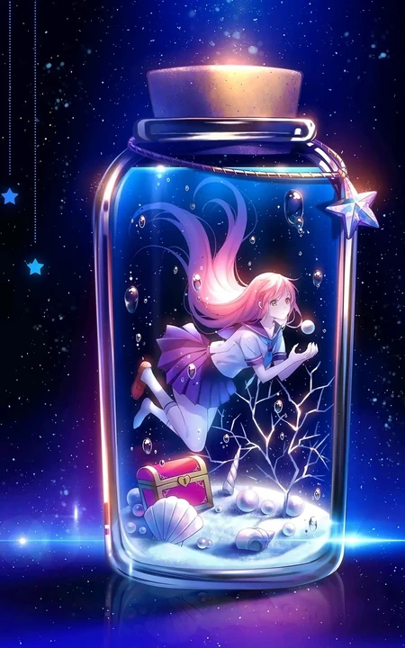 超奈斯，本人很喜欢的一组美图，二次元动漫少女插画图集