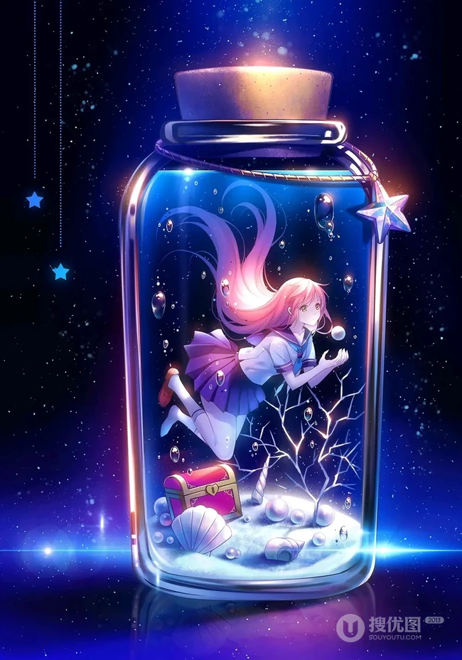 超奈斯，本人很喜欢的一组美图，二次元动漫少女插画图集